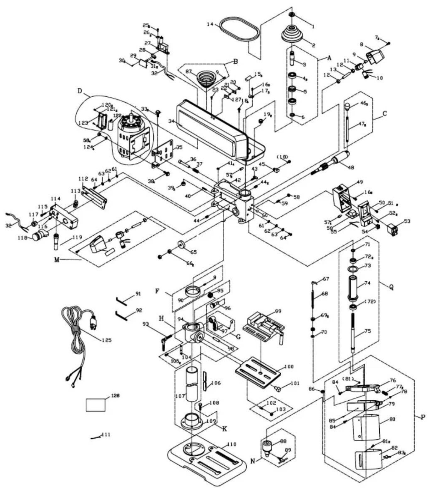 SCHEPPACH DP16SL - Ariza giderme - 1