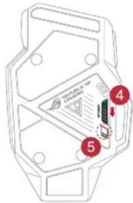 ASUS ROG Spatha - Para configurar el ratón para juegos ROG Spatha como ratón inalámbrico: - 2