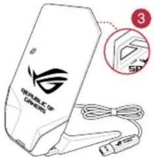 ASUS ROG Spatha - Pour configurer votre souris de jeu ROG Spatha en tant que souris sans fil : - 1