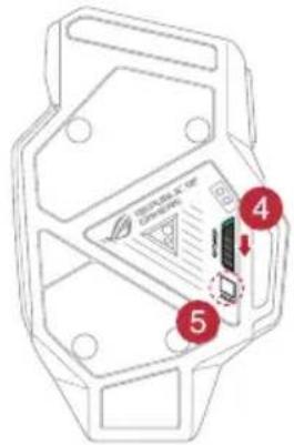 ASUS ROG Spatha - For att installerera din ROG Spatha spelmus som en tradlós mus: - 2