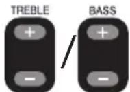 JVC Boomblaster RVNB100 - Press [TREBLE+/-] or [BASS+/-] repeatedly. - 1