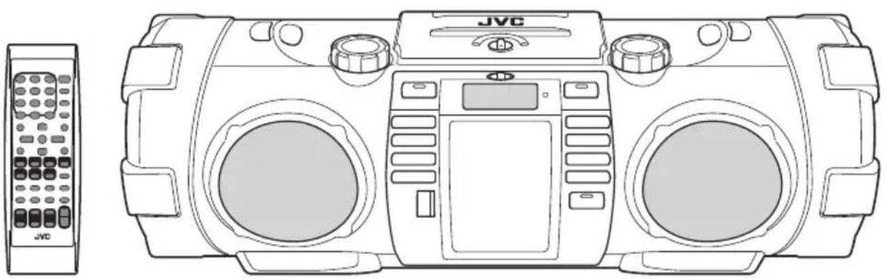 JVC Boomblaster RVNB100 - RV-NB100B - 1