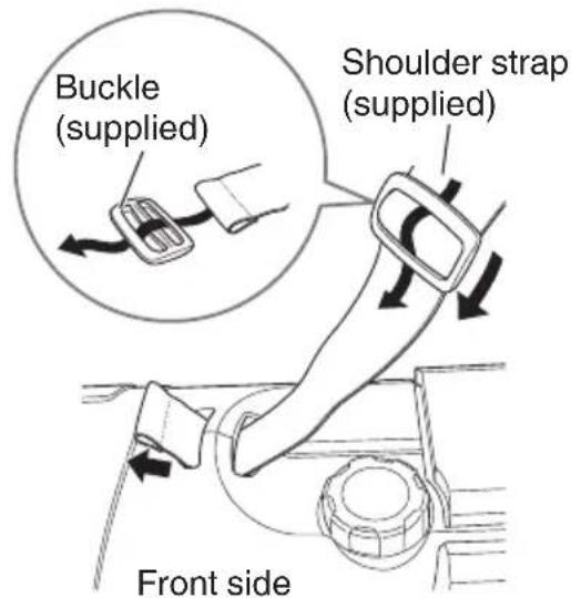 JVC Boomblaster RVNB100 - Using the shoulder strap - 1