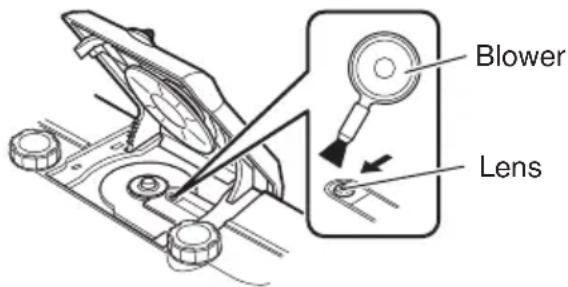 JVC Boomblaster RVNB100 - Cleaning the CD pickup lens - 1