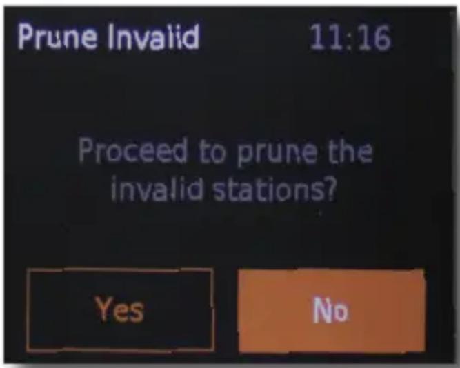Imperial Dabman D10 - Deleting stations - 1