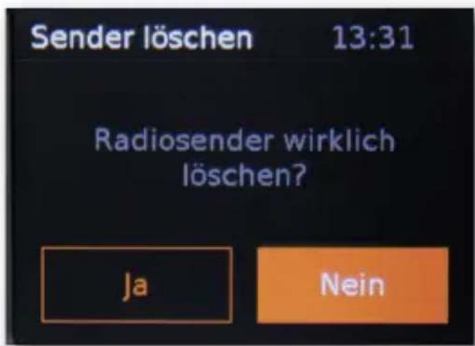 Imperial Dabman D10 - Sender Löschen - 1
