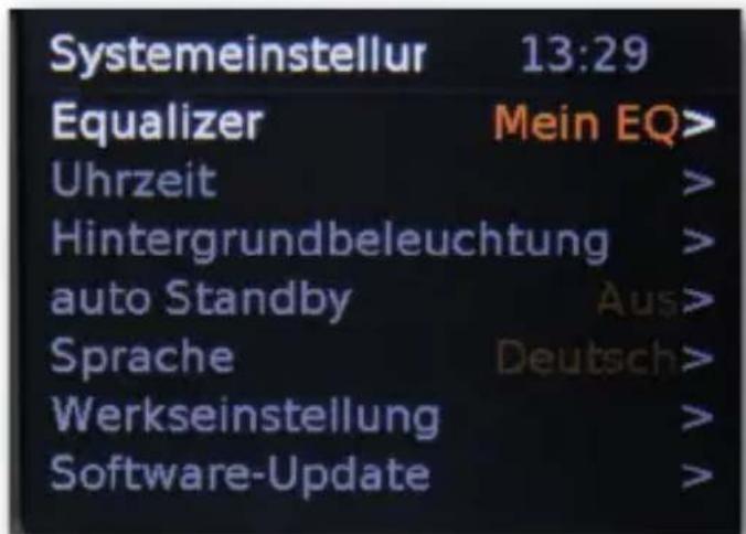 Imperial Dabman D10 - Systemeinstellungen - 1