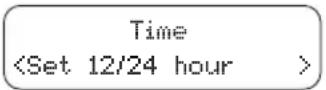 PerfectPro UBOX 400R - Setting the time format - 2