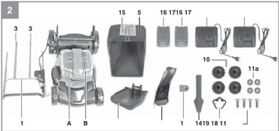 EINHELL GECM 3647 HW Li KIT - 2
