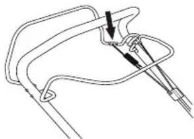 MCCULLOCH M46110R Classic - Reglarea cablului de ambreiaj - 2
