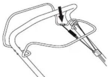 MCCULLOCH M46110R Classic - Ajuste del cable del embrague - 2