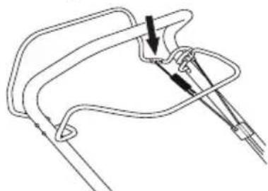 MCCULLOCH M46110R Classic - Adjusting the clutch wire - 2