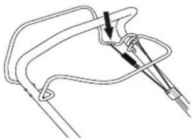 MCCULLOCH M51150R Classic - Justieren des Kupplungsdrahts - 2