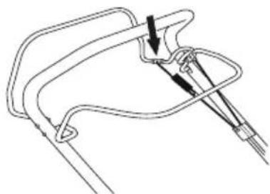 MCCULLOCH M51150R Classic - A tengelykapcsoló bowden beallitasa - 2