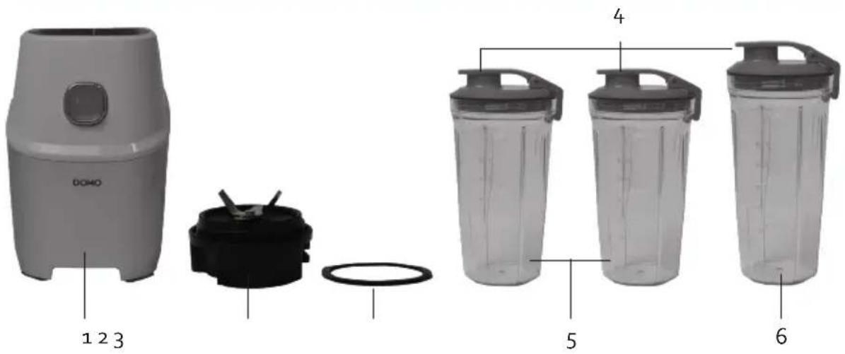 DOMO Xpower DO700BL - ČASTI - 1