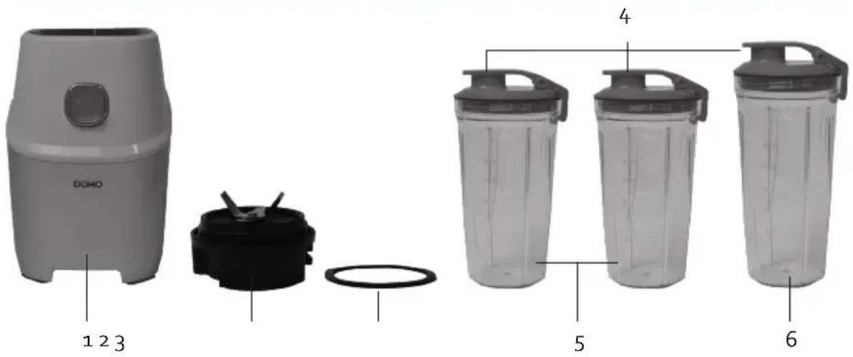 DOMO Xpower DO700BL - ČÁSTI - 1