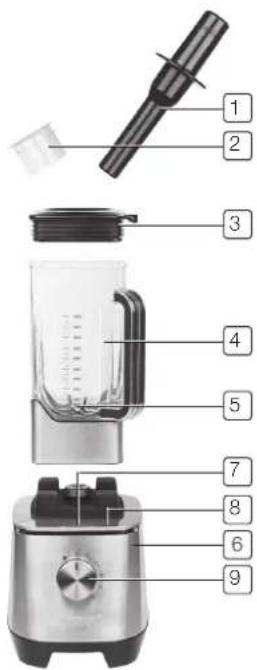 PRINCESS High Speed Deluxe Blender 219500 - Display - 2