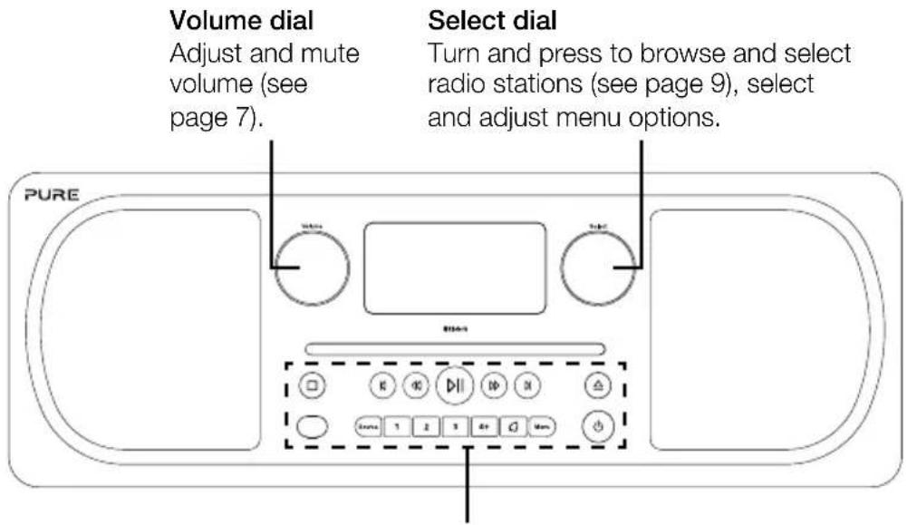 PURE Evoke CD6 - Front panel - 1