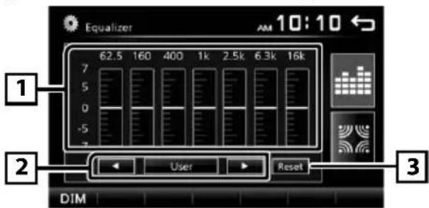 KENWOOD DMX110BT - Control del ecualizador - 1