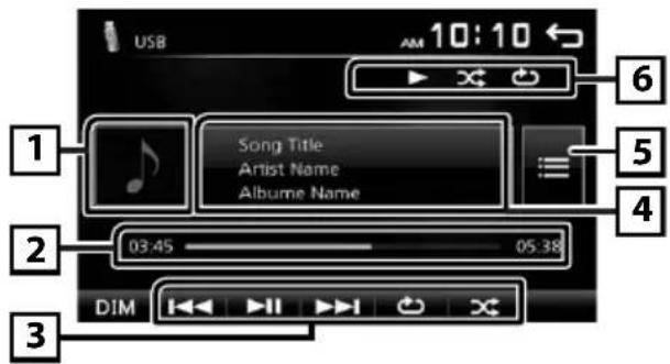 KENWOOD DMX110BT - Operações de reprodução - 1