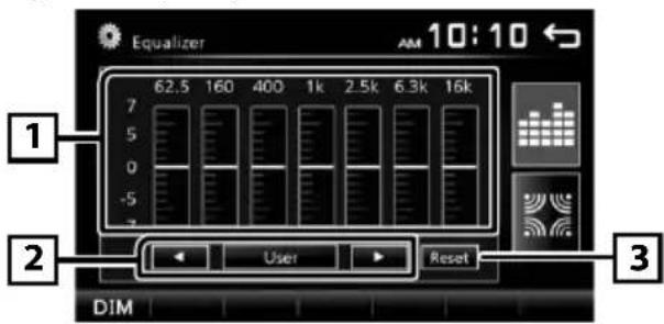 KENWOOD DMX110BT - Contrôle d'égaliseur - 1