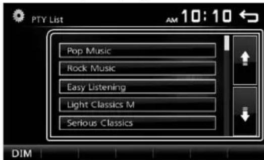 KENWOOD DMX110BT - □ Buscar por tipo de programa - 1