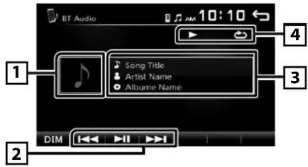 KENWOOD DMX110BT - Utilisation d'un appareil audio Bluetooth en lecture - 2