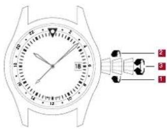 ALPINA Horological Hybrid - USO DE LA FUNCIÓN GMT: - 1