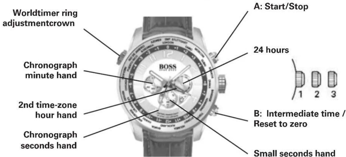 BOSS Amsterdam HO1550021 - CHRONOGRAPHS WITH COMPLEX FUNCTIONS Worldtimer chronograph - 1