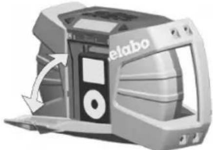 METABO Powermaxx RC WildCat - Koble til ekstern lydkilde (f.eks. MP3-spiller), slå på og sette i: - 1