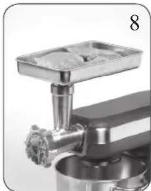 DOMO DO9077KR - OPTIONAL ACCESSORIES: FITTING MEAT GRINDER DO907OKR-M - 9