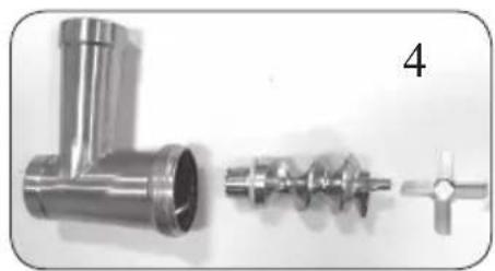 DOMO DO9077KR - OPTIONAL ACCESSORIES: FITTING MEAT GRINDER DO907OKR-M - 5