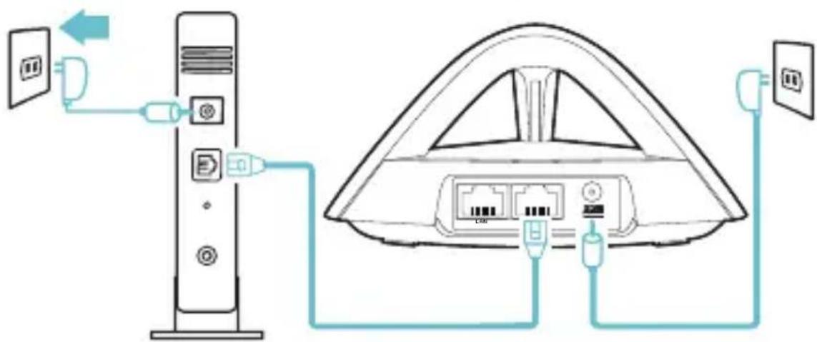 ASUS Lyra Trio MAPAC1750 - Forbind den primaere Lyra Trio-enhed til dit modem - 2