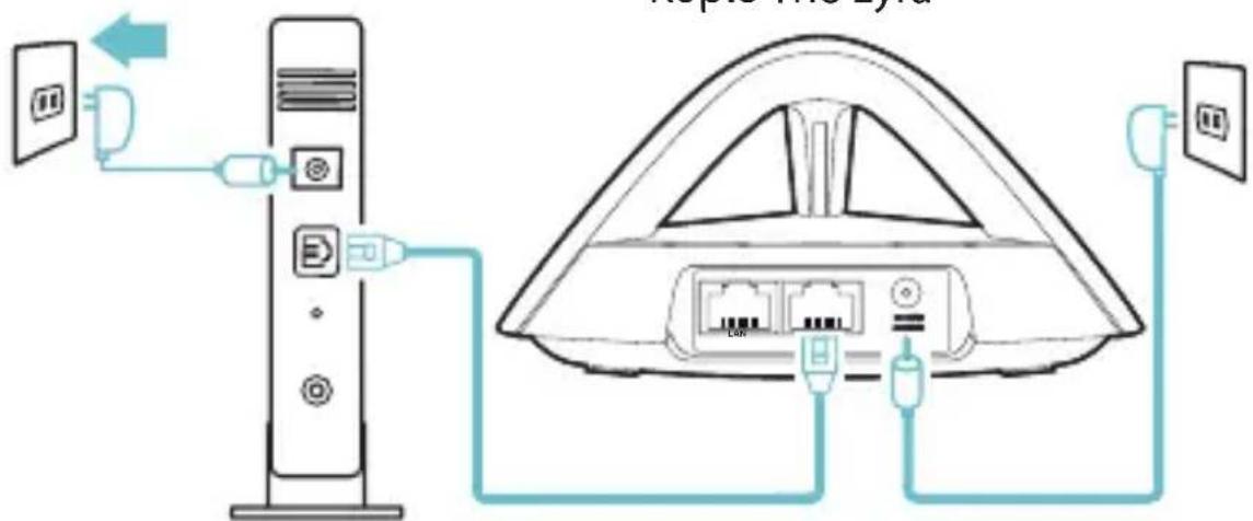 ASUS Lyra Trio MAPAC1750 - Σύνδεση κύριου Lyra Trio με το μόντεμ - 2
