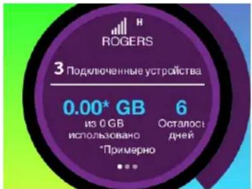 H ROGERS 3 Подключенные устройства 0.00* GB из 0 GB использовано *Примерно 6 Осталось дней