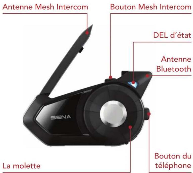 Sena 30K - Module principal du casque audio - 1