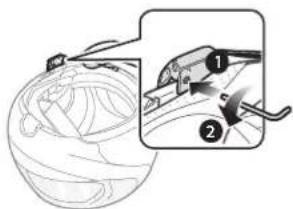 Sena 10S - Utilisation de la pince de fixation - 3