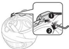 Sena 10S - Utilisation de la plaque de montage adhesive - 2