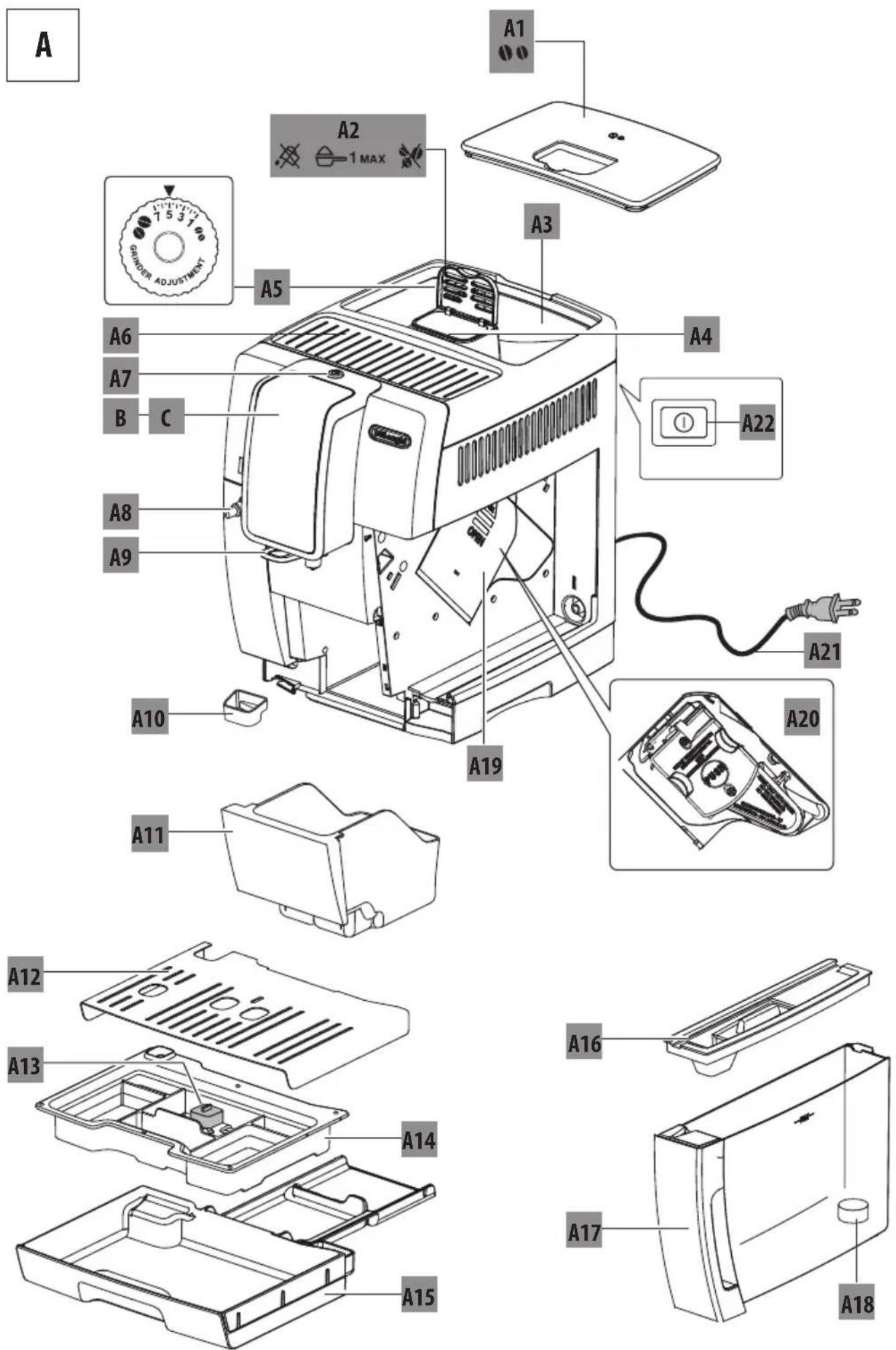 DELONGHI Dinamica Plus ECAM370.95.T - CAFETERA - 1