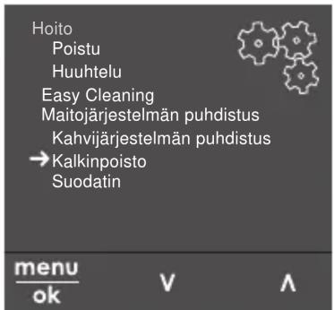 MELITTA Barista T Smart - Alavalikoiden kutsuminen esiin - 1