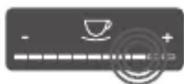 MELITTA Barista T Smart - Appuyer sur « + » ou « - » - 1