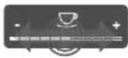 MELITTA Barista T Smart - Vajutage "+" või "-" peale. - 2