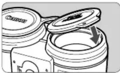 CANON 10x42 L IS WP - Comment fixer les bouchons d'objet - 1