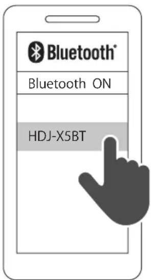 PIONEER HDJX5BT - Procedez à la liaison (enregistrement) du casque et de l'appareil Bluetooth et connectez-les. - 1
