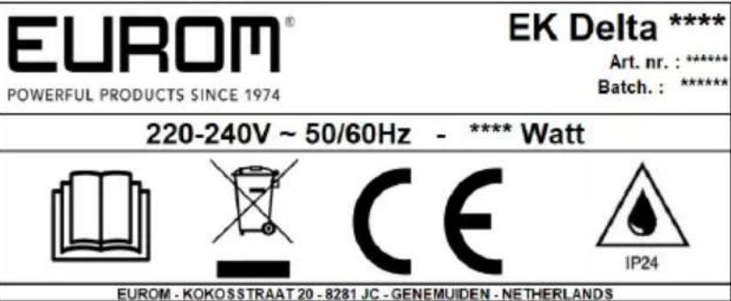 Eurom EK Delta 3000 - Označeni - 1
