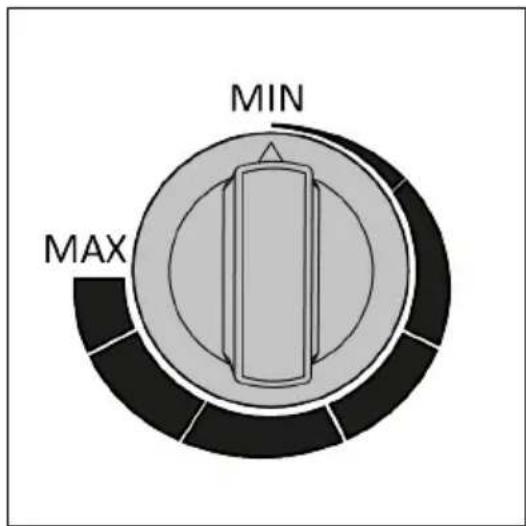 Eurom EK Delta 5000 - Thermostat-Wahlscheibe - 1