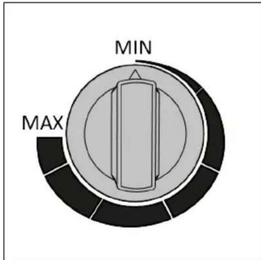 Eurom EK Delta 5000 - Buton termostat - 1