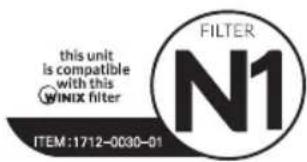 Winix Tower QS - To purchase replacement Winix filters: - 1