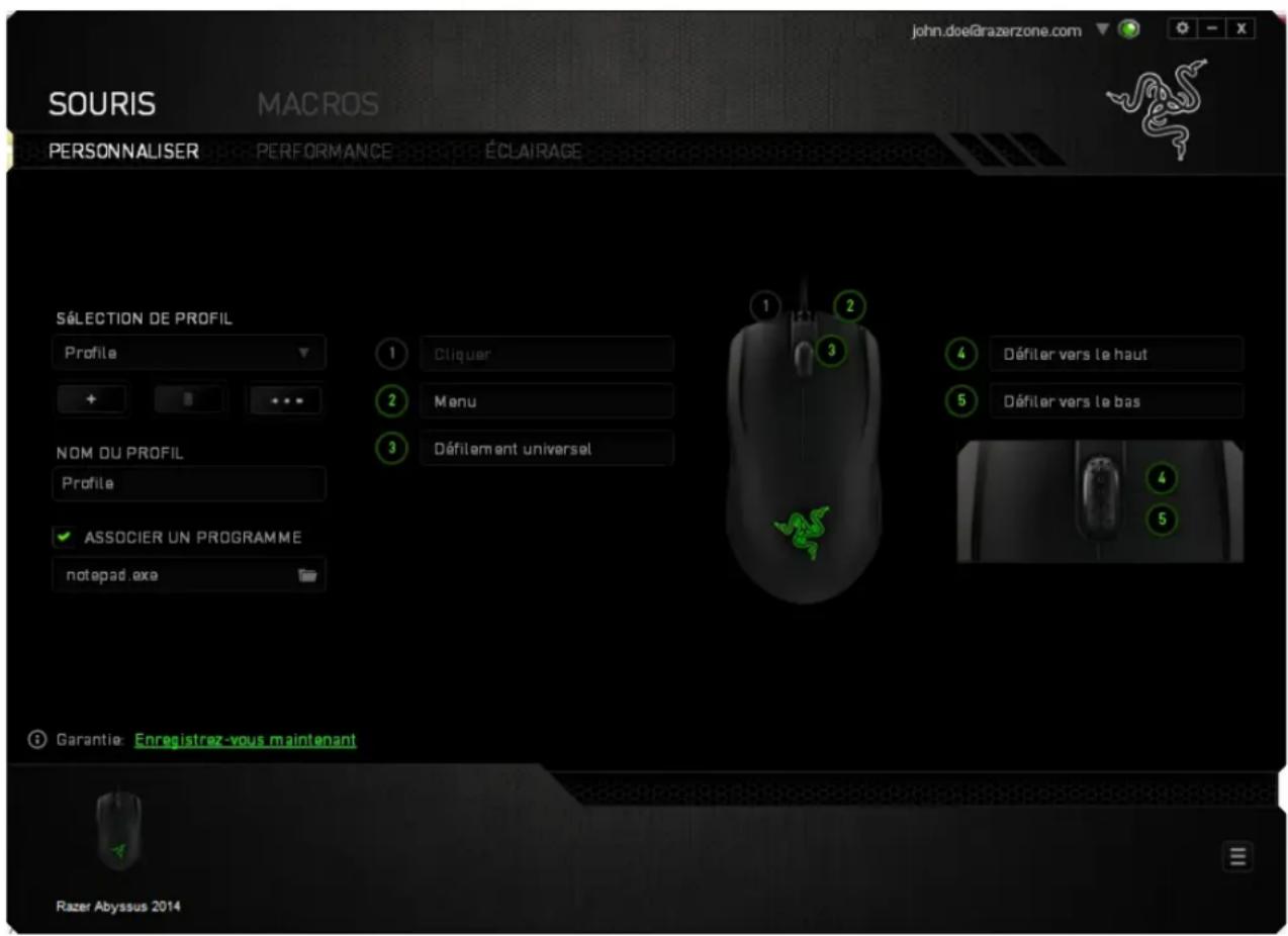 RAZER Abyssus 2000 - PROFIL - 2
