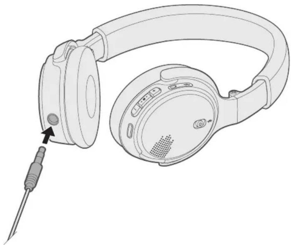 BOSE OnEar Wireless - mm音声ケープルを接続する - 1